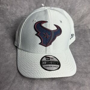 Houston Texans New Era 39Thirty Toddler Child White Grey Geometric NFL NEW‎